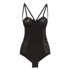 Black Lace Up Bodysuit "Brooklyn"